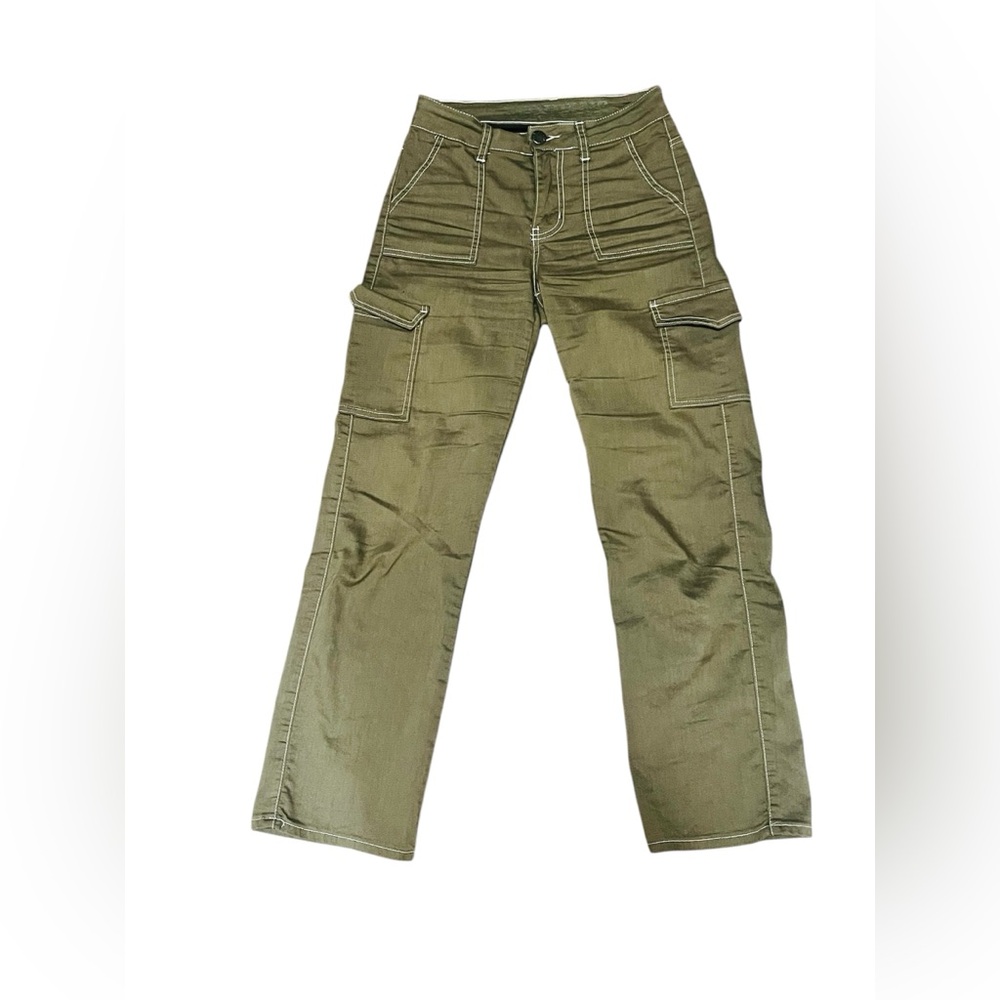 VIP Jeans Cargo Stretchy Green Pants Size 0